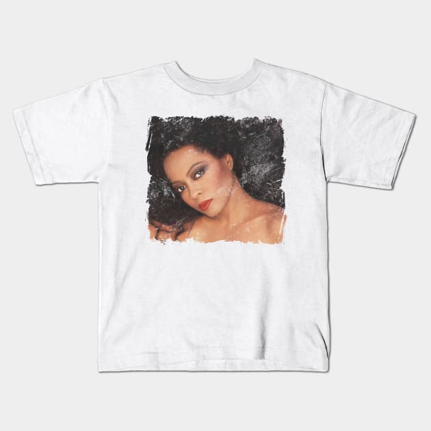 Diana Ross Kids T-Shirt by MucisianArt